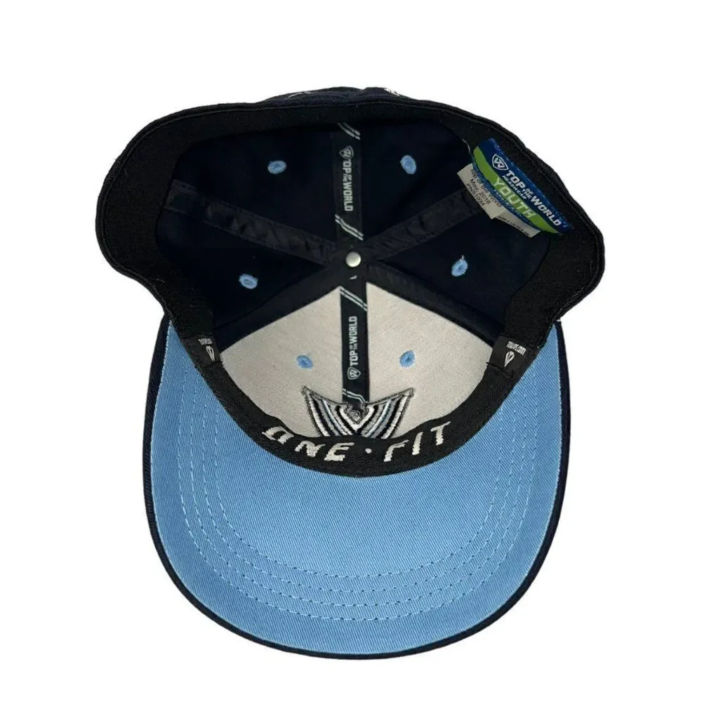 Top of the World Villanova Fitted Hat Navy / Blue / White‎ Youth (6 1/2 - 6 7/8)